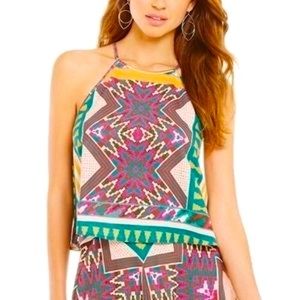 Gianni Bini Erin Globetrotter Sleeveless Blouse, M